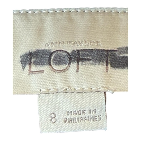 Ann Taylor Loft Swiss Dot Tier Sleeveless Ruffle Dress in Midnight Navy Size 8 - Picture 10 of 13